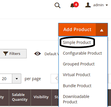 Magento 2 add simple product